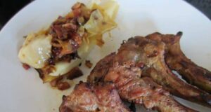 Tandoori Lammkotlett und gegrillter Weißkohl k IMG