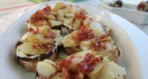 Bruschetta mit Ricotta, Birnen und Prosciutto k IMG