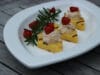 Gegrillte Polenta mit Chili-Käsecreme und gerösteten Cherry-Tomaten k IMG