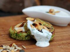 Zucchini Taler mit Zitronendip Zucchini Taler