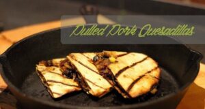 Quesadillas mit Pulled Pork und karamellisierten Balsamico Zwiebeln Pulled Pork Quesadillas