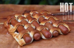 Fastfood Hot Dog Teppich Hot Dog Teppich vom Grill