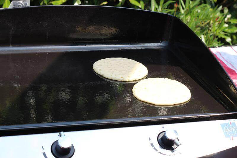 Pancakes auf der Plancha