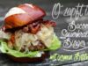 Bacon Sauerkraut Burger mit „german“ Bratwurst Bacon Sauerkraut Burger