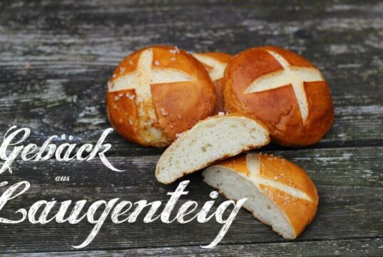 Laugenteig für Buns und Bretzel Laugenteig