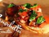 Bruschetta mit Tomaten – wie das Original aus Italien klassisches Bruschetta mit Tomate und Basilikum