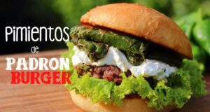 Pimientos de Padron Burger mit Ziegenfrischkäse Pimientos de Padron Burger mit Ziegenfrischkäse