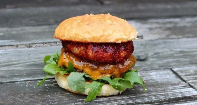 Bacaon Cheese Donut Burger