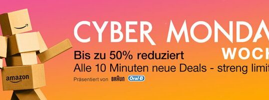 Endspurt und letzter Tag der Amazon Cyber Monday Woche Cyber monday