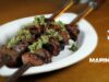 Craft Beer mariniertes Lamm vom Moesta BBQ Churrasco Spieß Craft Beer mariniertes Lamm