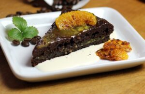 Orangen Craft Beer Schoko Brownie Kuchen aus dem Feuertopf Orangen Craft Beer Schoko Brownie Kuchen