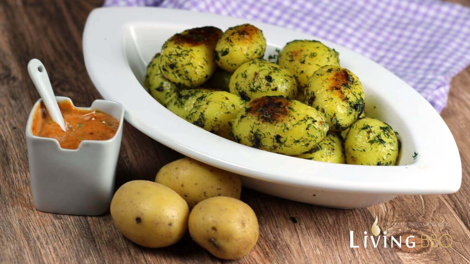 Dill Röstkartoffeln mit Sauce Andalouse (Andalusische Sauce) | Living BBQ