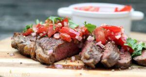 Pico de Gallo (Tomatensalsa) als Beilage zum Ribeye Steak Tomaten Salsa Rezept