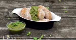 Papas Arrugadas mit Mojo Verde und Rojo – kanarische Kartoffeln Papa Arrugadas mit mojo verde