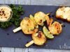 Marinierte Garnelen Limetten Spieße grillen