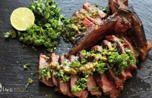 Dry Aged T-Bone Steak mit Gremolata und Pesto Dry Aged T-Bone Steak grillen Gremolata