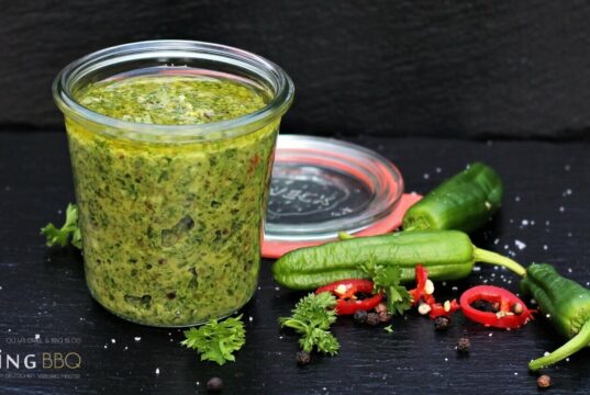 Pimientos de Padron Chimichurri (Bratpaprika)