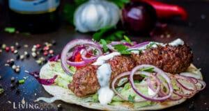 Adana Kebap vom Grill Adana Kebab Kugelgrill Moesta-BBQ