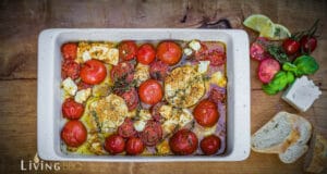 Geräucherte Tomaten mit Feta und Knoblauch geräucherte Tomaten
