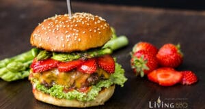 Erdbeer Spargel Burger Erdbeer Spargel Burger