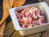 Krautsalat mit würzigem Essig Dressing Coleslaw amerikanischer Krautsalat Essig Dressing