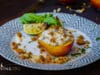 Gegrillte Nektarine mit Ziegenkäse
