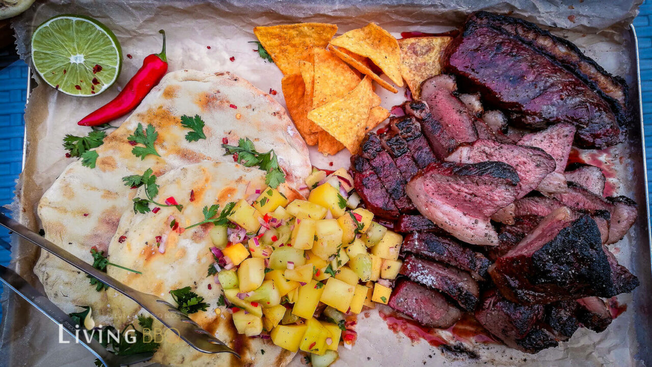 Tafelspitz Steaks (Picanha) mit Mango Gurken Salsa - LivingBBQ.de