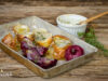 Geräucherte Zwiebeln mit Thymian Rosmarin Kräuterbutter geräucherte Zwiebeln
