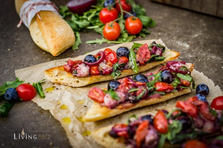 Tomaten Rucola Baguette von der Plancha - Living BBQ