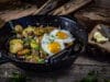 Tiroler Gröstl mit Spiegelei vom Grill Tiroler Gröstl