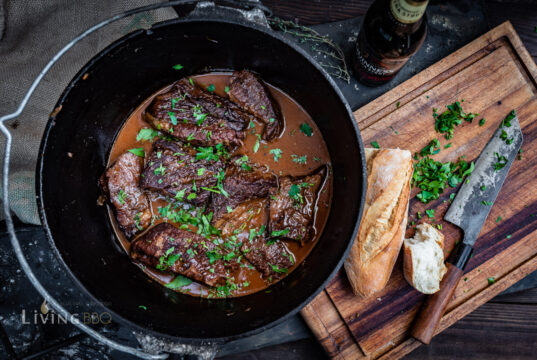 Guinness Short Ribs aus dem Dutch Oven Guinnes Short Ribs Dutch Oven
