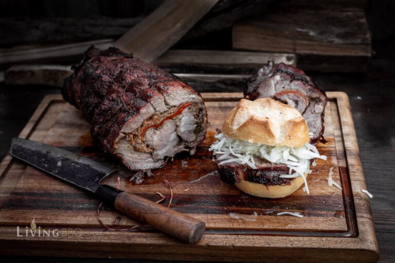 Spießbraten vom Grill – saftig, würzig & vom Drehspieß