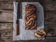 Schoko Zopf Swirl Cake im Pelletsmoker backen