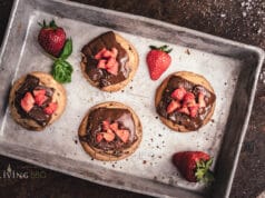 Grill Cookies mit Erdbeeren