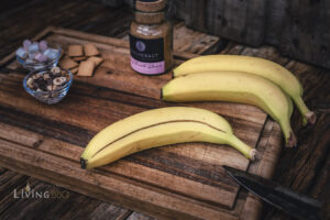 Banane zum Grillen vorbereiten