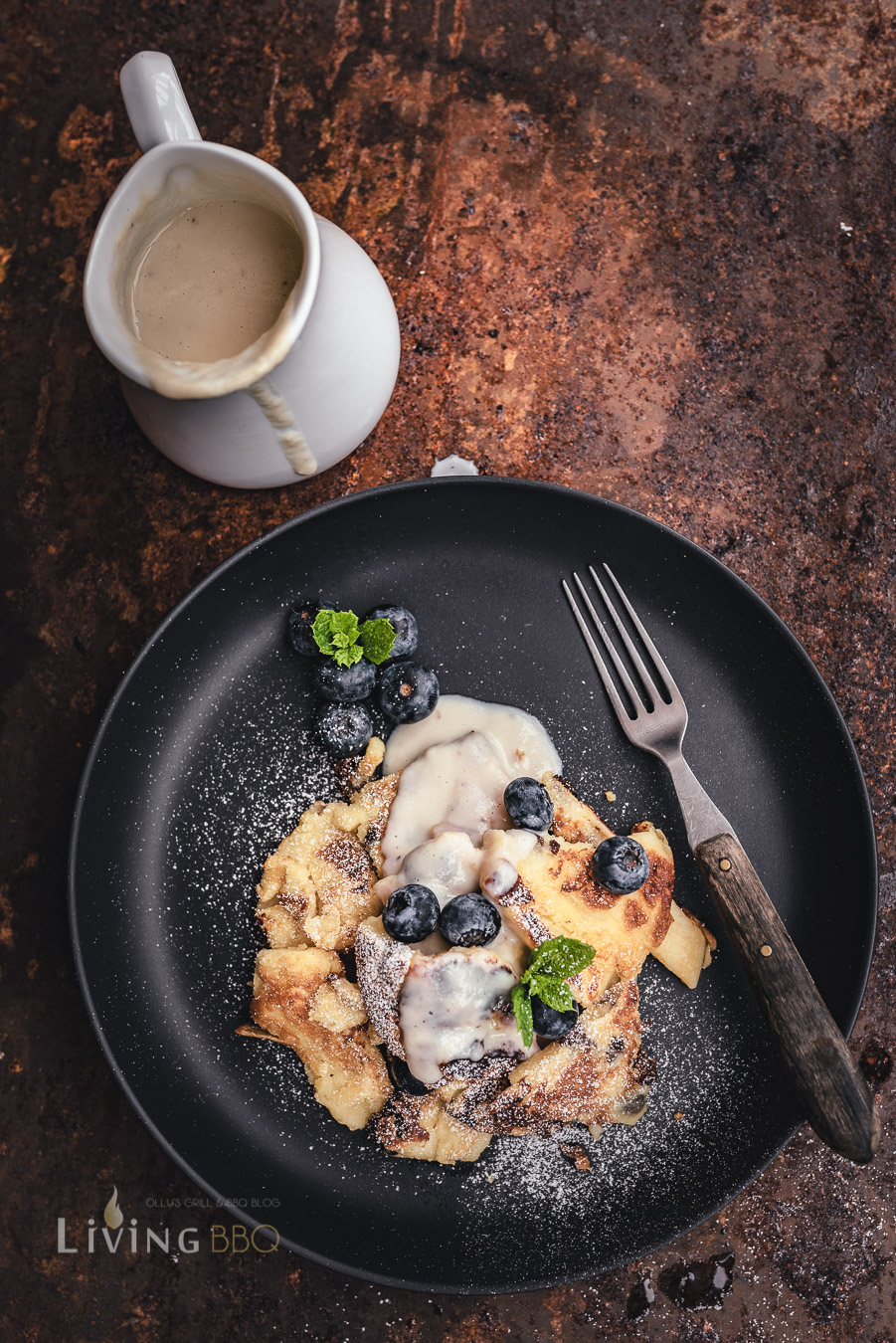 Kaiserschmarrn Mit Vanillesoße Und Rum Rosinen Livingbbqde 