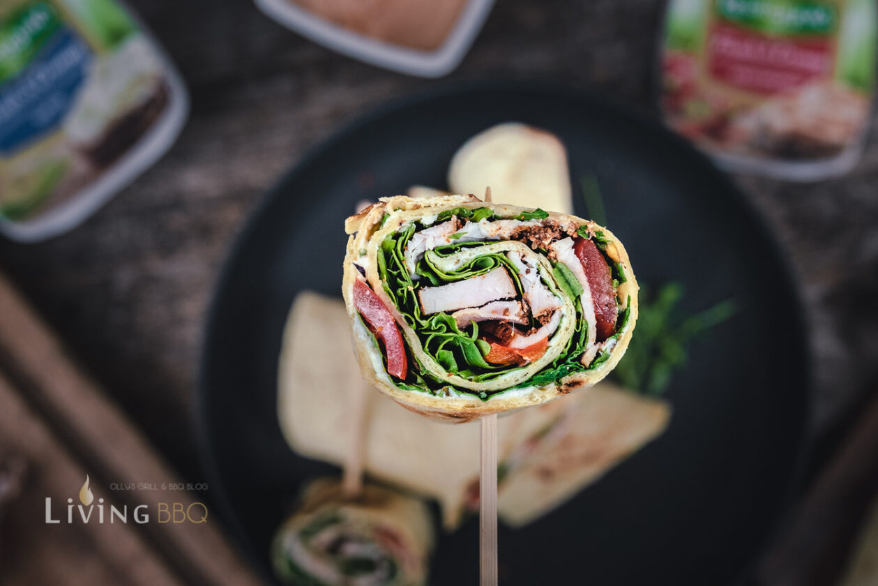 Putenbrust Pastrami Frischkäse Wrap - LivingBBQ.de