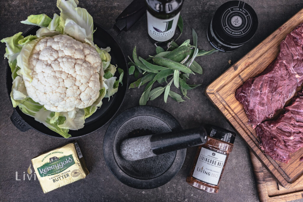 Blumenkohl grillen - Gebackener Blumenkohl vom Grill - LivingBBQ.de Blumenkohl grillen - Gebackener Blumenkohl vom Grill - LivingBBQ.de