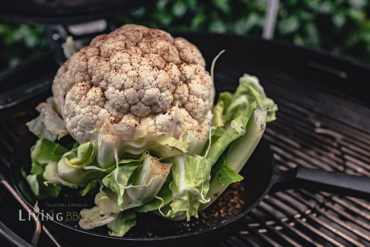 Blumenkohl grillen - Gebackener Blumenkohl vom Grill - LivingBBQ.de