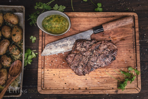 Ribeye Steak und Salsa verde