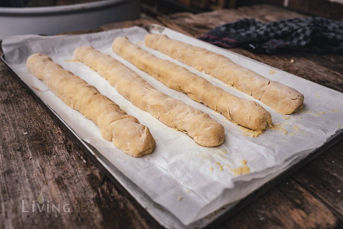 Cantuccini Laibe nach dem ersten Backgang im Pelletsmoker
